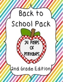 Back to School Pack  {Grade 2}