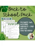 Back to School Pack- JUNGLE (Meet the Teacher, Open House)