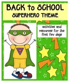 Back to School Pack Superhero Theme