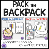 Back to School Pack the Backpack Supplies Adapted Book and