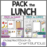 Back to School Pack the Lunch Bag/ Tray Adapted Book and C