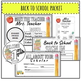 Back to School Packet