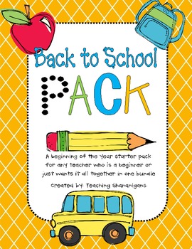Back to School Packet Bundle by Dabbling Doodler | TPT