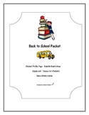 Back to School Packet for Teachers