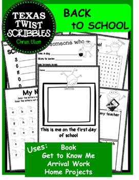 Preview of BACK TO SCHOOL PAGES {Texas Twist Scribbles}