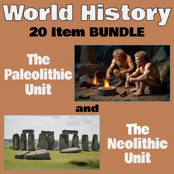 Preview of Back to School, Early Man & Civilization BUNDLE (Engaging Lessons & Activities)