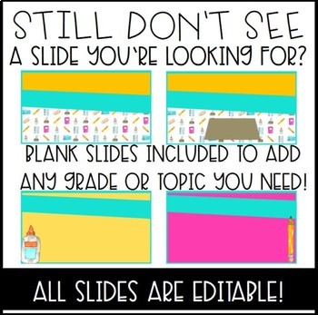 Back to School Parent Night Editable PowerPoint: School Themed | TPT