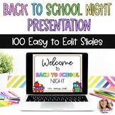 Back to School Parent Night Editable Presentation Slides |