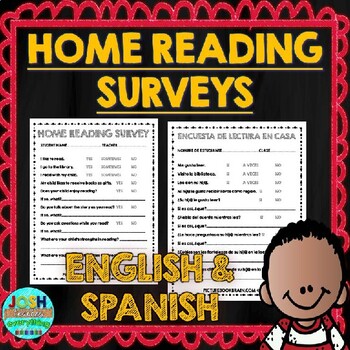 Preview of Back to School Parent Reading Survey - Bilingual English and Spanish