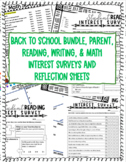 Back to School Parent, Reading, Writing, & Math Interest S