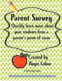 Back to School Parent Survey: Get to Know Your Students Quickly