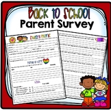 Back to School Parent Survey, Back to School Student Profi