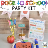 FREE Back to School Party Printables - Signs, Cupcake Topp
