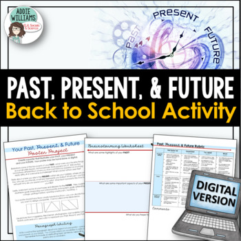Preview of Back to School - Past, Present & Future DIGITAL Activity to Get To Know Students