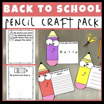 Back to School Pencil Craft Freebie by Create 25 Printables | TPT
