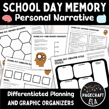 Preview of Back to School Personal Narrative | School Day Memory | Graphic Organizer