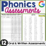 Back to School Phonics and Spelling Assessment