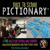 Back to School Pictionary Get-to-Know-You First Day Activity