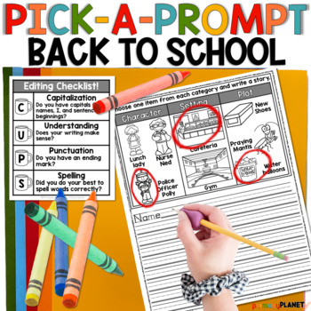 Preview of Back to School Picture Writing Prompts - Writing Prompts with Pictures