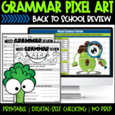 Back to School Pixel Art - Grammar