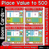 Back to School Place Value Boom Card Bundle - To 30, 50, 1
