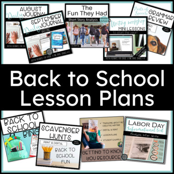 Preview of Back to School Planning Bundle Reading, Writing, Research Activities