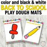 Back to School Play Dough Mats for Fine Motor Centers