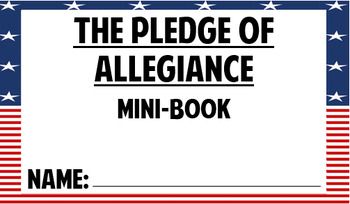 Preview of Back to School Pledge of Allegiance Activities!