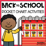 Back to School Pocket Chart Activities
