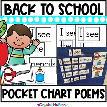 Preview of Back to School Poems for Shared Reading (Pocket Chart Version)