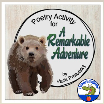 Preview of Back to School Poetry Writing with Easel Activity Digital and Printable