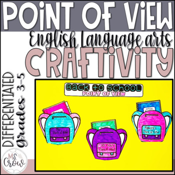 Preview of Back to School Point of View Craft
