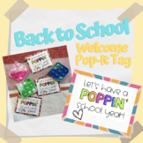 Back to School Pop-it "Let's have a POPPIN school year" tag