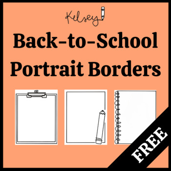 Preview of Back-to-School: backgrounds and borders for Google docs/Word
