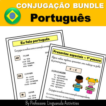 Preview of Back to School Portuguese Bundle - Presente do indicativo - Brazilian Portuguese