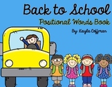 Back to School Positional Words Book