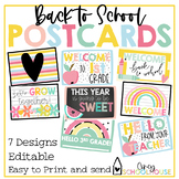 Back to School Postcards | Editable