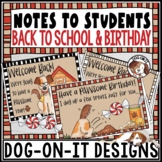 Back to School Postcards | Happy Birthday Notes | Puppy Do