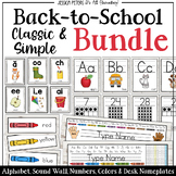 Back to School Posters | Alphabet, Sound Wall, Numbers, De