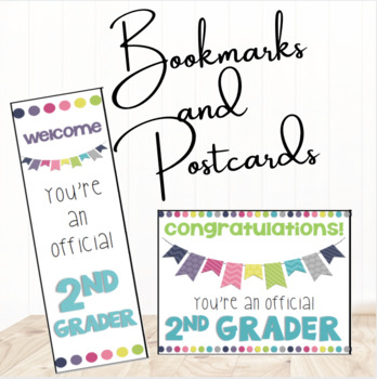 Back to School Bulletin Board Posters and Bookmarks for 2nd Grade