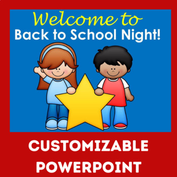 Preview of Back to School PowerPoint EDITABLE Open House Meet the Teacher PPT