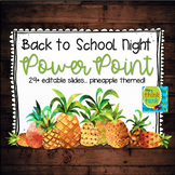 Back to School PowerPoint - Pineapple Themed