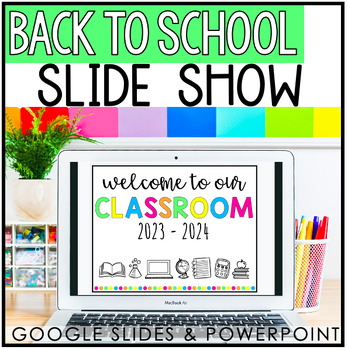 Preview of Back to School Powerpoint | Open House | Meet the Teacher | Editable | Virtual
