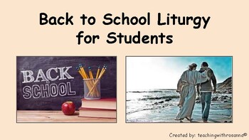 Preview of Back to School Prayer Liturgy