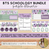 Back to School Bundle- Purple Flowers Theme