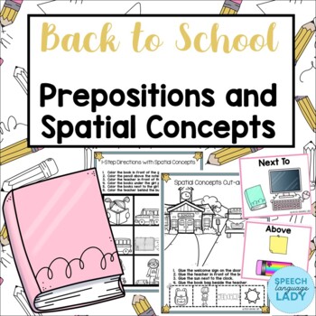 Preview of Back to School Prepositions and Spatial Concepts