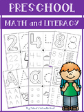 Preschool / Pre-K Morning Work Worksheets: Trace Alphabet 