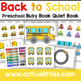 Back to School Preschool Activities Busy Book Binder - August