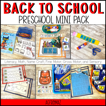 Preview of Back to School Preschool Mini Pack