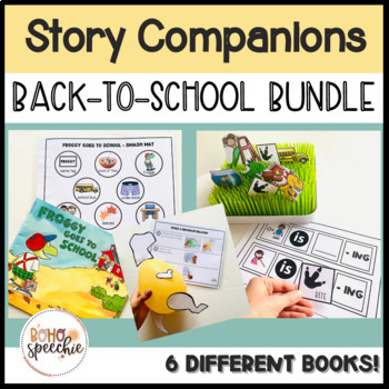Preview of Back to School Preschool Story Companion BUNDLE!